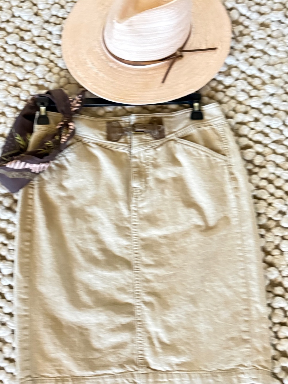 Vintage Ralph Lauren Tan Cotton Skirt